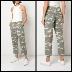 MOTHER Patch Pocket Private Ankle Fray Camouflage Size 26